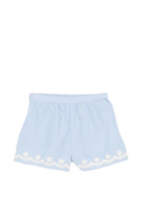 Shorts con ricamo LOUISE MISHA KIDS | S0267KOXFORD BLUE
